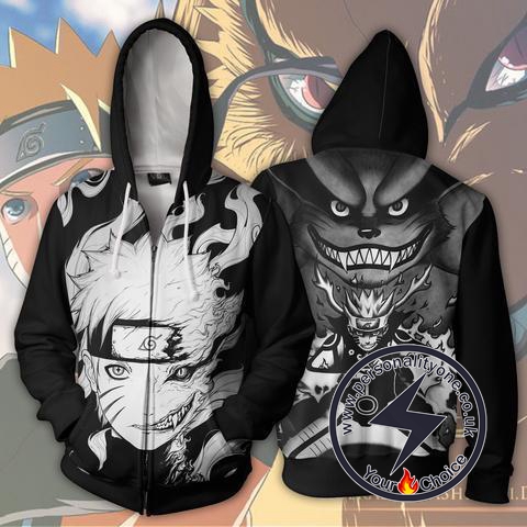 Naruto - Naruto & Kuruma Zip Up - Hoodies Jackets